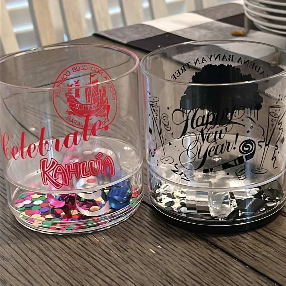 Party Glass, Happy New Year, Celebrate,Kahului, Kadena AFB
